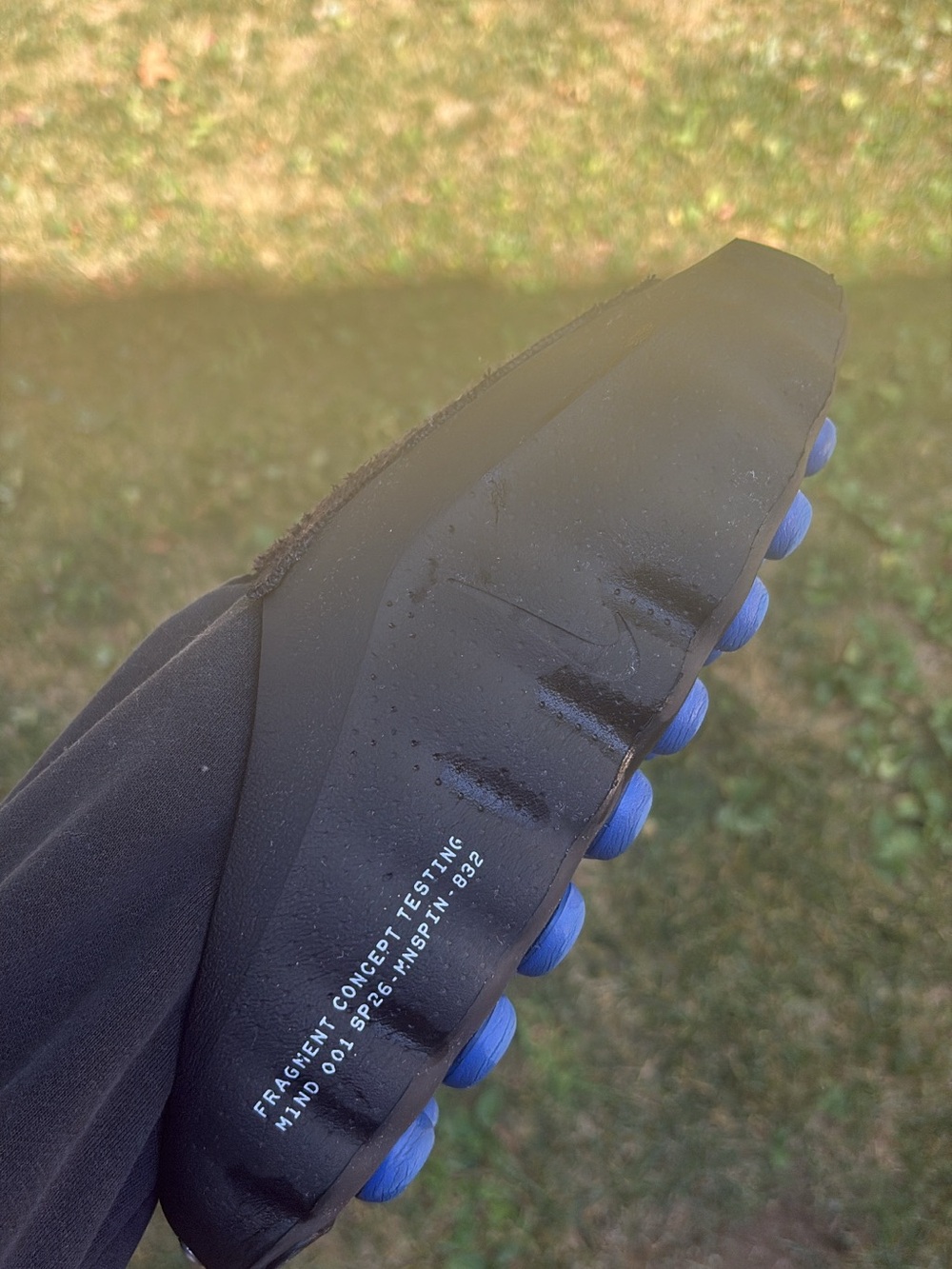 Nike Black Fragment Concept Testing Slip-On Loafer